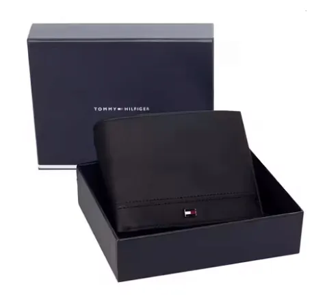 Portfel Tommy Hilfiger Czarny ESS Mini CC Nowy z Pudełkiem