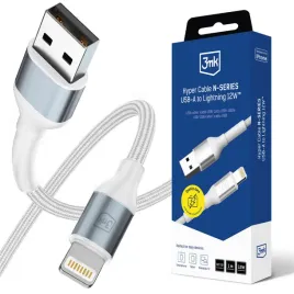 kabel-usb-a-lightning-3mk-hyper-cable-n-series-1-m-12w-qc-3-0-bialy-apple