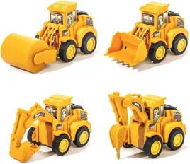 pojazdy-budowlane-4-sztuki-koparka-dzwig-walec-buldozer-metalowe