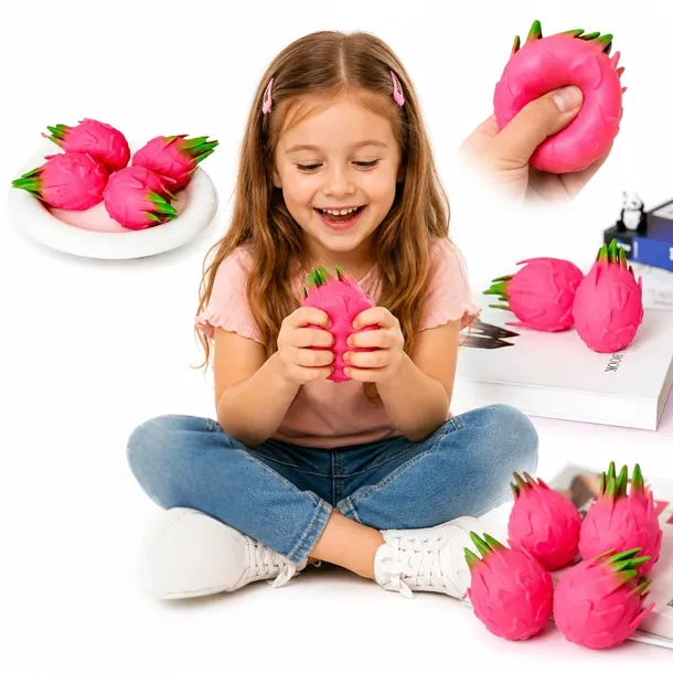 Gniotek Owoc Pitaja Dragon Squishy Antystresowy Sensoryczny Miękki Dzieci