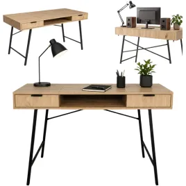 kompaktowe-biurko-komputerowe-loft-2-szuflady-wneka-dab-artisan-czarne