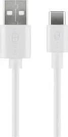 goobay-45563-kabel-usb-usb-2-0-1-m-usb-a-usb-c-048-gbit-s-bialy