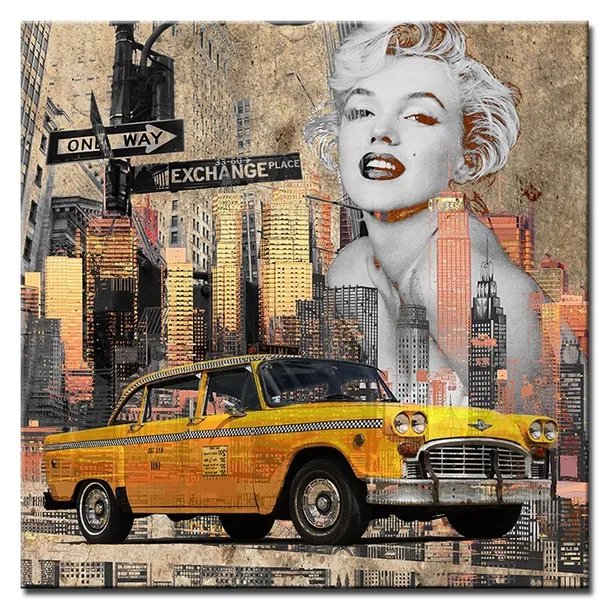 obraz-stare-auto-retro-100x100cm