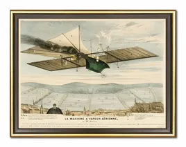 obraz-stary-samolot-retro-33x43cm