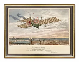 obraz-stary-samolot-retro-33x43cm