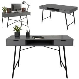 biurko-komputerowe-z-szufladami-i-wneka-120-cm-szare-do-biura-gabinetu