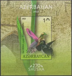 azerbejdzan-2022-mnh-xf-kwiaty-storczyk