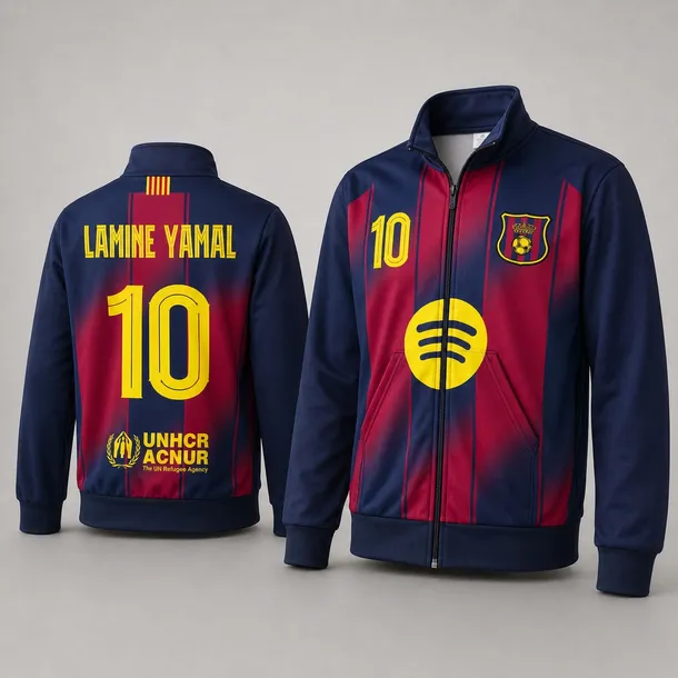 BLUZA SPORTOWA - LAMINE YAMAL BARCELONA rozm. 128 cm