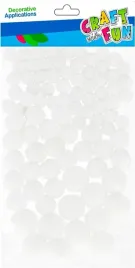 pompony-biale-90szt