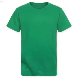 koszulka-dziecieca-170-t-shirt-100percent-bawelna-krotki-rekaw-zielona