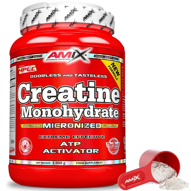 Kreatyna monohydrat 1kg Creatine Monohydrate czyta, bez dodatków 330 porcji