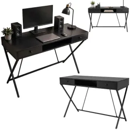 czarne-biurko-komputerowe-120-cm-loft-2-szuflady-wneka-do-biura-gabinetu