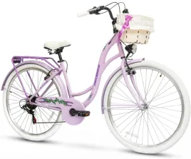 rower-miejski-damski-28-damka-osprzet-shimano-bagaznik-koszyk-gratis