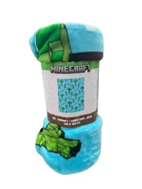 kocyk-koc-minecraft-130x160-cm-zielony-halantex-pluszowy-puszysty-creeper