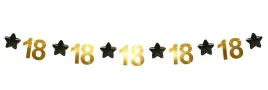 baner-papierowy-18-urodziny-osiemnastka-25m-czarno-zloty-gwiazdki-girlanda