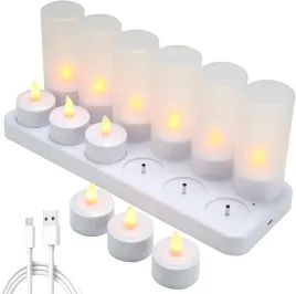 swieczki-podgrzewacze-led-tealight-akumulatorowe-stacja-ladowania-usb-12szt