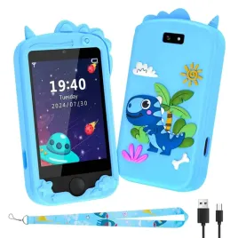 okyuk-telefon-dotykowy-dla-dziecka-polaczenia-sos-28-gier-niebieski-pl-menu