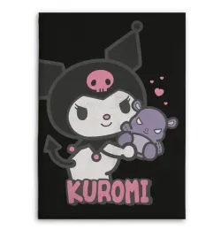koc-flanelowy-hello-kitty-kuromi-110x150-cm