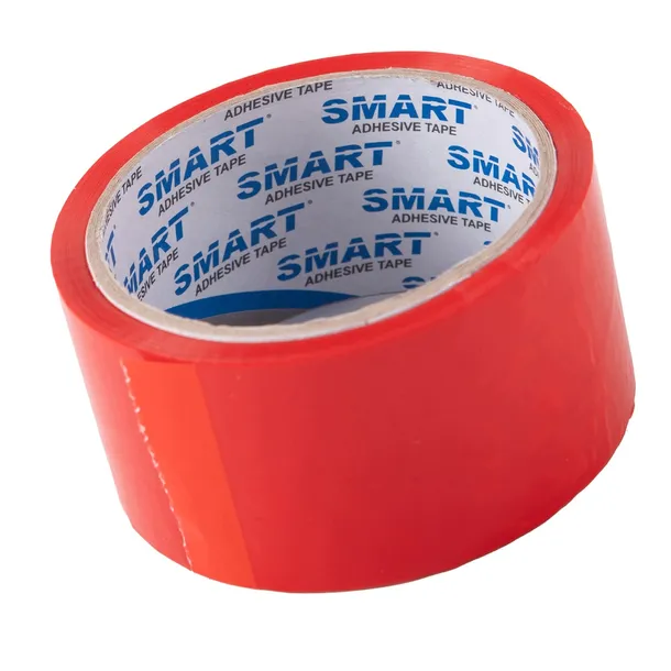 Taśma Pakowa Kolorowa Czerwona 48mm x 50y Mocna Klejąca SMART 1 szt