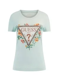 guess-stretch-logo-blumen-t-shirt-z-nadrukiem-himmelblau-xs