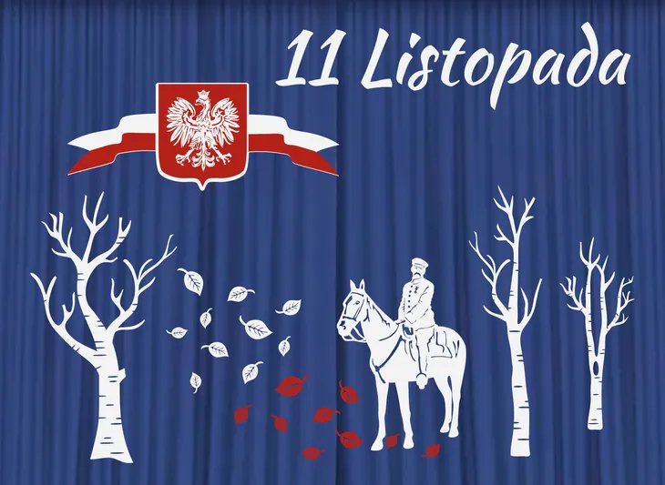 Dekoracja Szkolna Patriotyczna 11 Listopada Godło Piłsudski Zestaw 96 - 3XL