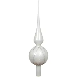 szpic-szklany-zdobiony-8x31cm-bialy-polysk-w-srebrne-romby