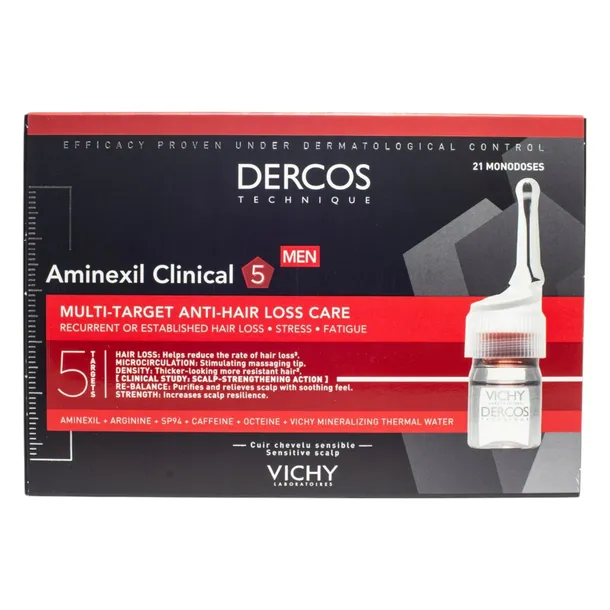 Vichy Dercos Aminexil Clinical Kuracja Przeciw Wypadaniu Włosów U Mężczyzn