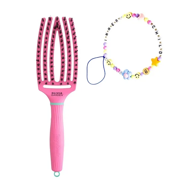 Olivia Garden Finger Brush Inner Child Lollipop Pink szczotka do włosów