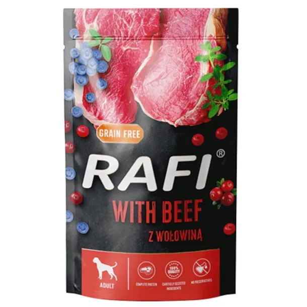 Rafi Karma dla Psa z Wołowiną, Borówką i Żurawiną saszetka 500g