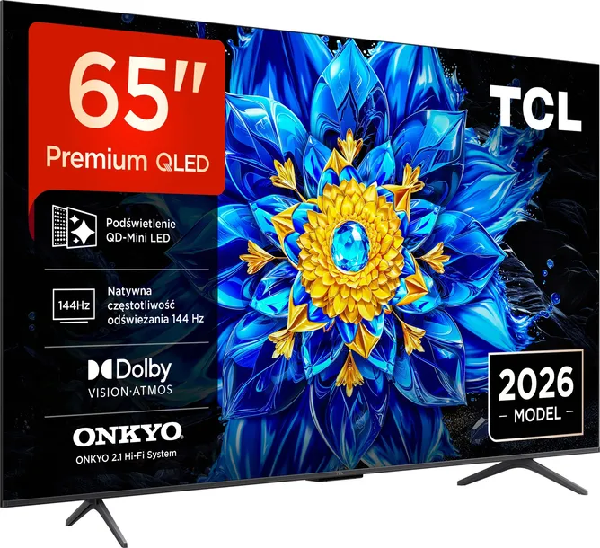 Telewizor QD-Mini LED 144 hz TCL 65P8L 65" 4K UHD internet Smart Wi-Fi