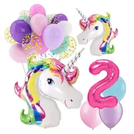 balony-zestaw-urodziny-2-latka-jednorozec-unicorn