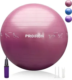 pilka-do-balansowania-proiron-55-cm-roze-i-fiolety
