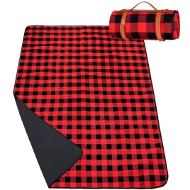 koc-plazowy-piknikowy-200x150cm-retro-mata-czerwono-czarna-krata
