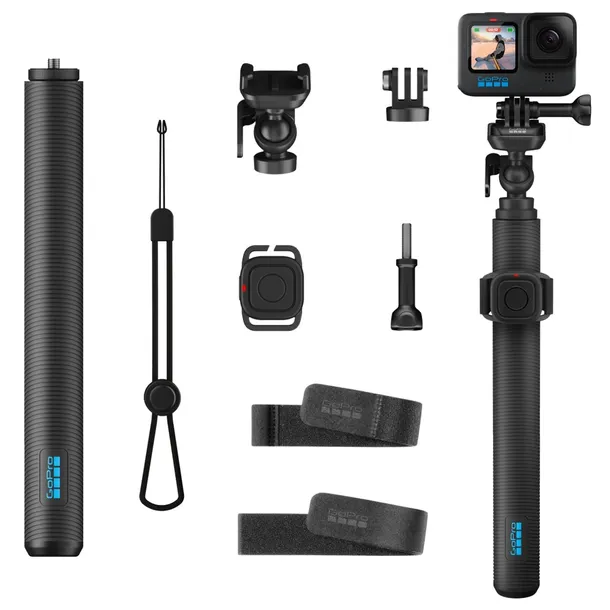 Oryginalny Uchwyt Kij Kijek Selfie Stick GoPro + Pilot Adaptery MEGA Zestaw