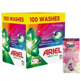 kapsulki-prania-ariel-all-in-1-pods-100-szt-gratis-plyn-dash-color-2in1