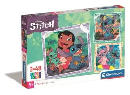 puzzle-3x48-el-square-stitch-disney-25321-clementoni