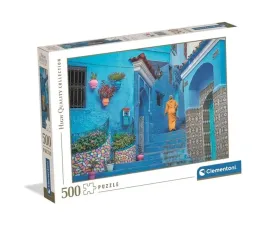 puzzle-500-el-hqc-blue-street-of-chefchaouen-2026-35616-clementoni