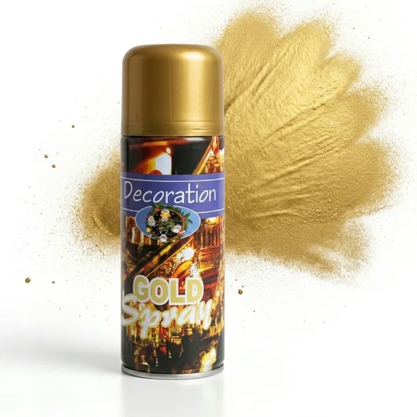 Spray Złoty Farba w Sprayu do Dekoracji Świątecznych DIY 250ml - L