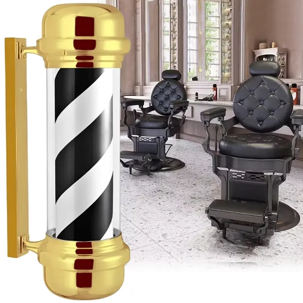 Plafon słupek lampa led barberska barberski barber znak reklama salon 68cm