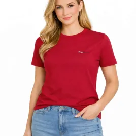 t-shirt-pepe-jeans-logo-flag-pl5000074-bordowy