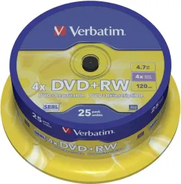 verbatim-dvd-rw-4-7gb-4x-25pak-spindle-wielokrotny-zapis-matowy