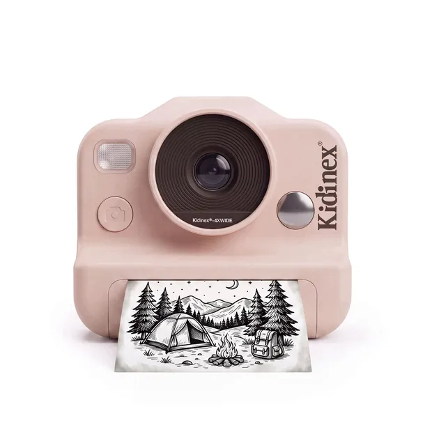KidSnap Pink Aparat Fotograficzny z Wydrukiem Natychmiastowym dla Dzieci