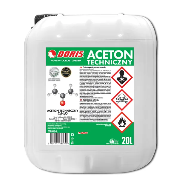 Aceton techniczny DORIS 20L 1szt