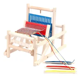 drewniane-krosno-dla-dzieci-warsztat-zestaw-tkacki-montessori-wloczka