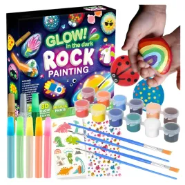 duzy-zestaw-do-malowania-kamieni-diy-swiecacy-w-ciemnosci-farby-pedzle-rock