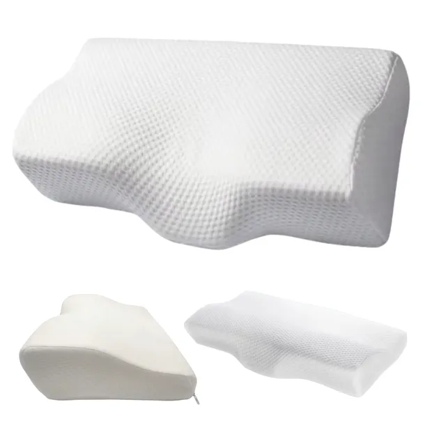 PODUSZKA DO SPANIA MEMORY FOAM ERGONOMICZNA ORTOPEDYCZNA POD GŁOWĘ I SZYJĘ