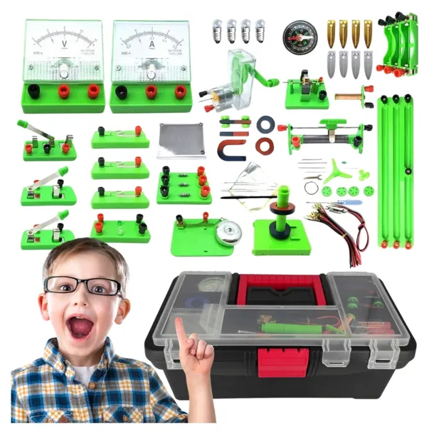 LABORATORIUM ELEKTRYCZNE ZESTAW EDUKACYJNY MAŁY ELEKTRONIK DLA DZIECI
