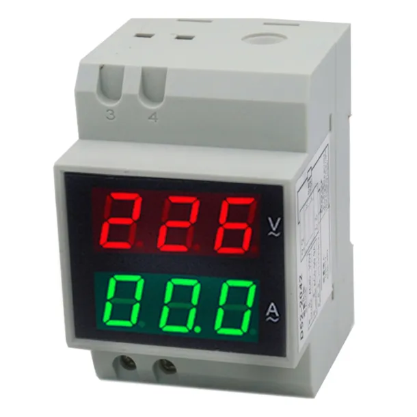 Miernik 2w1 WOLTOMIERZ AMPEROMIERZ AC230V 100a DIN