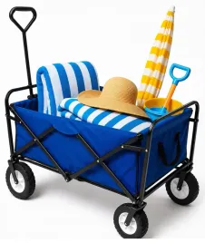 wozek-turystyczny-145l-plazowy-skladany-transportowy-ogrodowy-niebieski