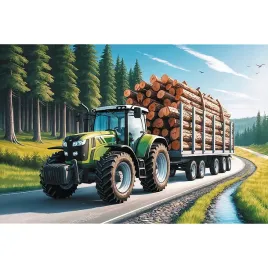 puzzle-trefl-100-elementow-ciagnik-lesny